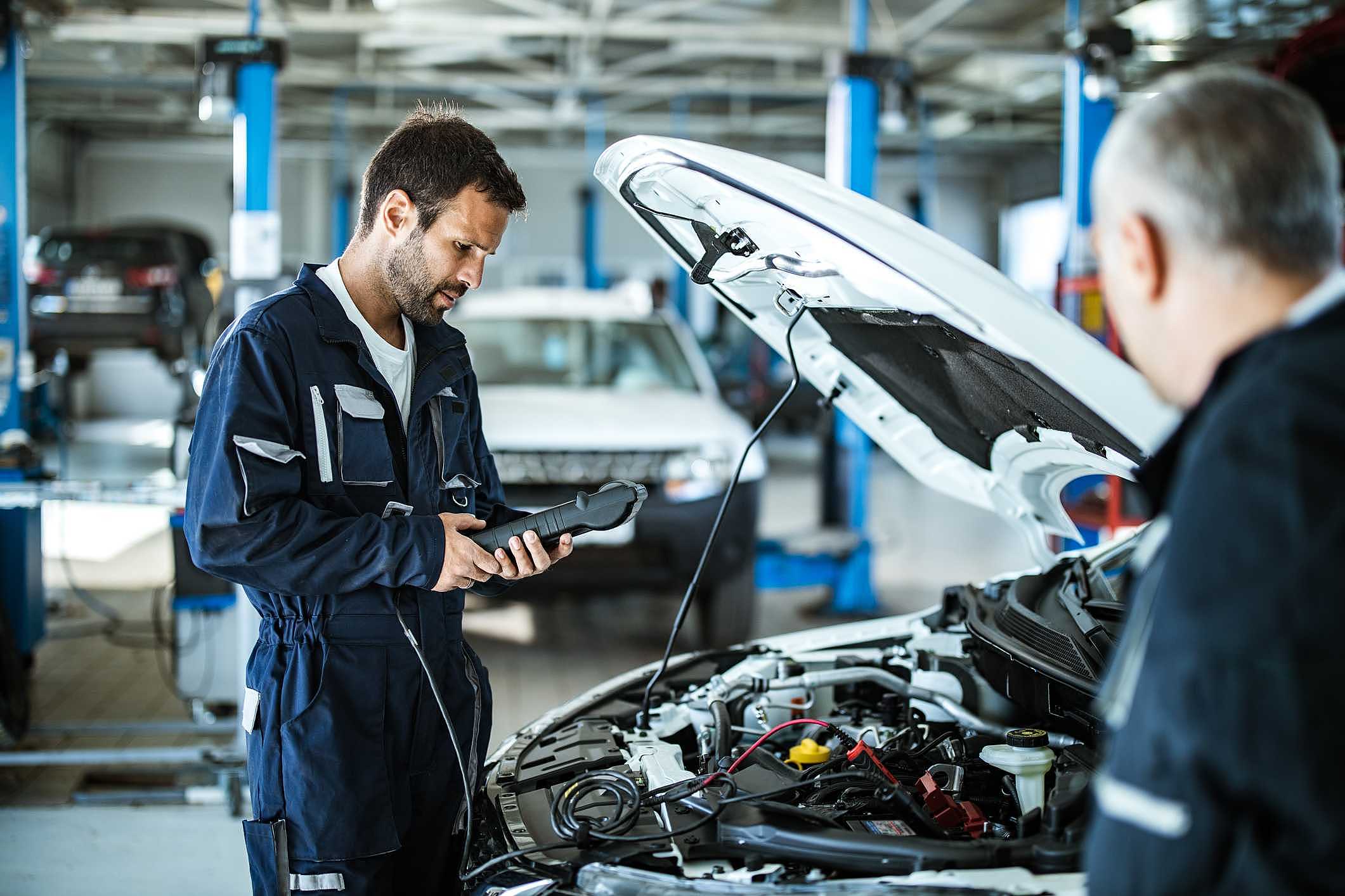 revisão na compra de carros usados